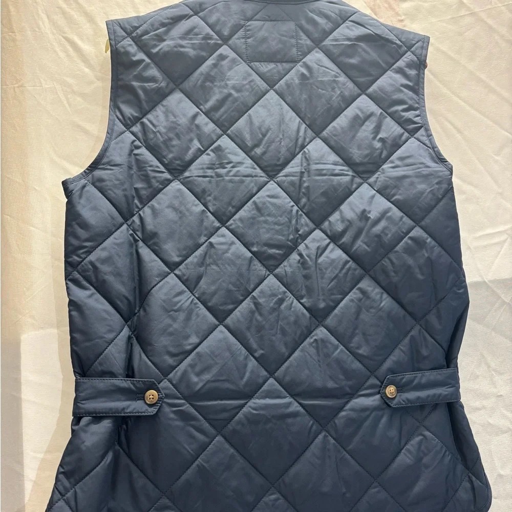 J. Crew Men's Quilted Blue Vest